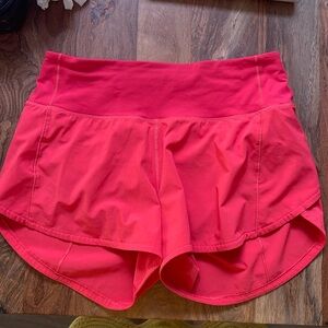 Lululemon women’s speed up high-rise run shorts 4 inch inseam